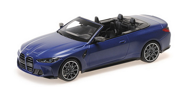 BMW M4 Cabriolet - 2021 - Matt Blue Metallic 155021030 Модель 1:18