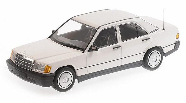 Mercedes 190E (W201) White 1982 155037002 Модель 1:18