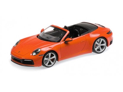 porsche 911 carrera 4s cabrio - orange 155067334 Модель 1:18