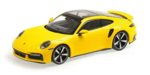 Модель 1:18 Porsche 911 (992) turbo S - yellow