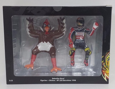 Valentino Rossi + Chicken figurines GP Barcellona 1998