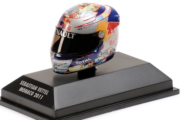 Модель 1:8 Red Bull Racing Arai Helm GP Monaco, World Champion (Sebastian Vettel)