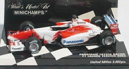 toyota f1 launch version without driver figure 400030172 Модель 1:43
