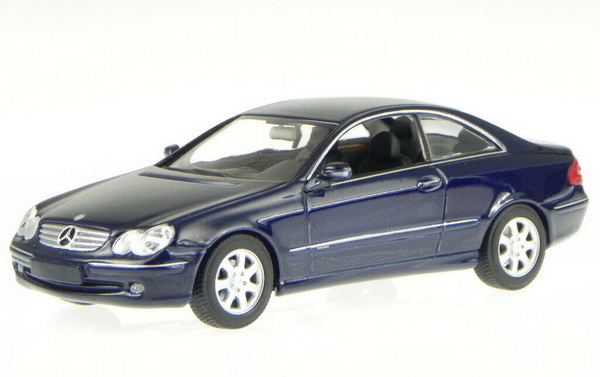 mercedes-benz clk coupe (c209) 2002 blue 400031420 Модель 1:43