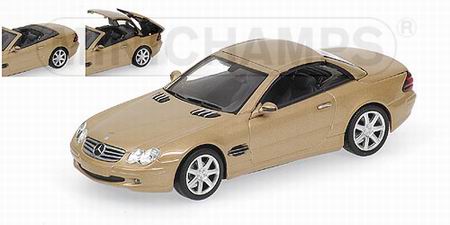 Модель 1:43 Mercedes-Benz SL-class - gold met (складывающаяся крыша)