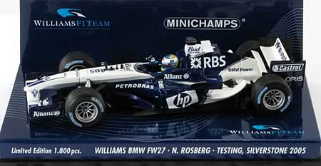 Модель 1:43 Williams BMW FW27 Testing Silverstone (Nico Rosberg)