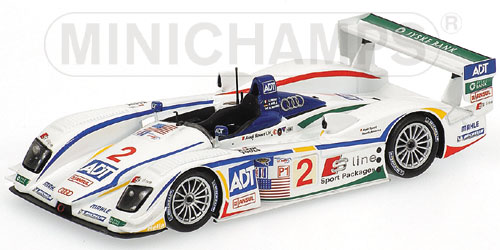 Модель 1:43 Audi R8 №2 Team Champion 12h Sebring (Emanuele Pirro - Frank Biela - Allan McNish) (L.E.1008pcs)