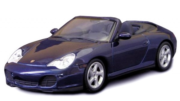 porsche 911 4s cabrio - blue 400062832 Модель 1:43