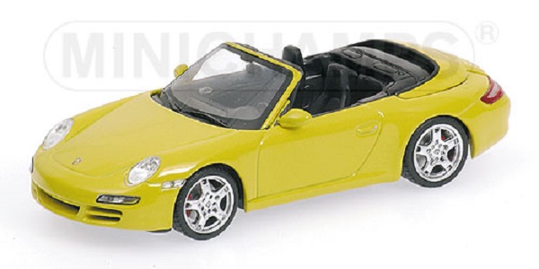 Модель 1:43 Porsche 911 Carrera S Cabrio - yellow