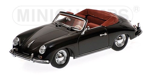porsche 356 cabrio - black 400065031 Модель 1:43