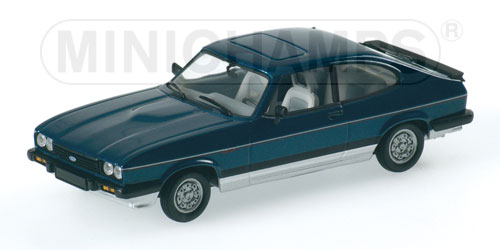 ford capri mk iii 2.8 super injection - blue/silver 400082226 Модель 1:43