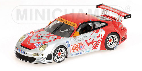 Модель 1:43 Porsche 911 GT3 RSR №46 Flying Lizard MotorSports 12h Sebring (Johannes Van Overbeek - Patrick Pilet - LIETZ)
