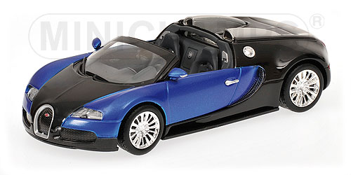 bugatti veyron gran sport - black met/blue met 400110831 Модель 1:43