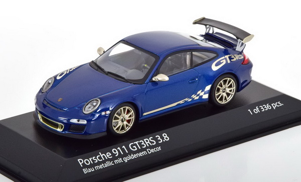 Porsche 911 (997/II) GT3 RS 3.8 - 2009 - Blue met. (L.e. 336 pcs.) 403069114 Модель 1:43