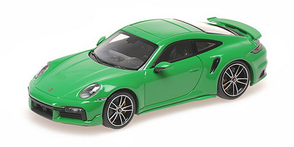 PORSCHE 911 (992) TURBO S COUPE SPORT DESIGN - 2021 - GREEN 410060071 Модель 1:43