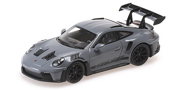 Porsche 911 (992) GT3RS - 2023 - Grey W/ Black Wheels & Decor - L.E. 500 Pcs. 410062101 Модель 1:43