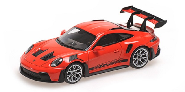 Porsche 911 992 GT3 Rs Coupe 2023 - Silver Wheels - Red 410062102 Модель 1:43