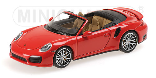 Porsche 911 turbo S Cabrio - red 410062230 Модель 1:43
