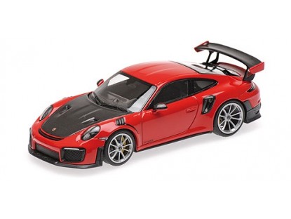 porsche 911 (991.2) gt2rs - red/black/ silver wheels 410067238 Модель 1:43