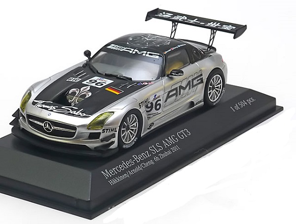 Модель 1:43 Mercedes-Benz SLS AMG GT3 №96 6h Zhuhai (Häkkinen - Arnold - Cheng) (L.E.1504pcs)