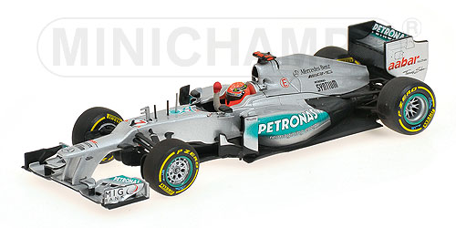 Модель 1:43 Mercedes-AMG Petronas F1 Team W03 №7 3rd EUROPEAN GP (Michael Schumacher)