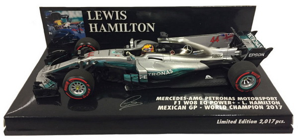 Модель 1:43 Mercedes-AMG Petronas F1 Team W08 EQ Power+ №44 Mexican GP, World Champion (Lewis Hamilton) (L.E.2017pcs)
