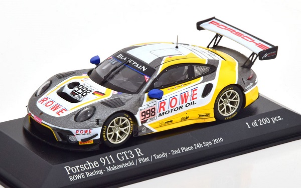 Porsche 911 GT3 R №998 ROWE Racing 24h Spa (Makowiecki - Pilet - Tandy) (L.E.200pcs)