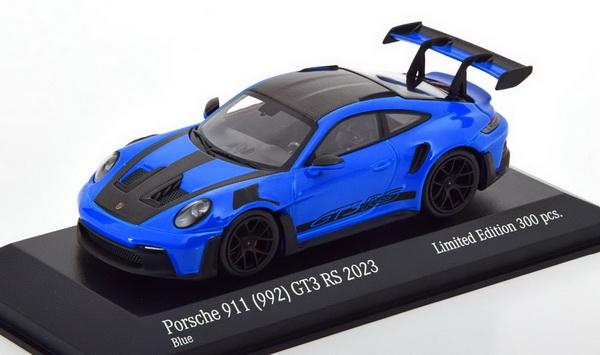 Porsche 911 (992) GT3 RS Weissach Package - 2023 - Blue/Black 413062109 Модель 1:43