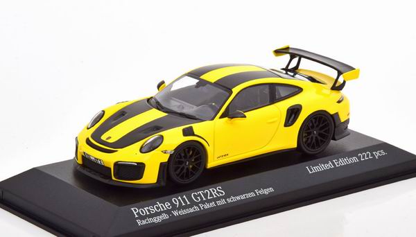 Porsche 911 (991 II) GT2 RS Weissach Package 2018 - yellow/black (black wheels) (L.E.222 pcs.)