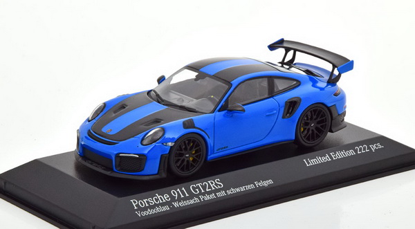 Porsche 911 (991 II) GT2 RS Weissach Package 2018 - blue/black (black wheels) (L.E.222 pcs.)