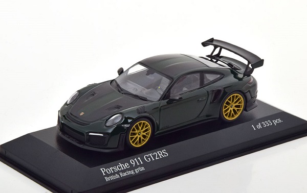Модель 1:43 Porsche 911 (991 II) GT2-RS 2018 dark-green (L. E. 333 pcs.)
