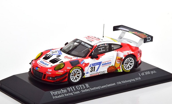 Porsche 911 (991) GT3 R №31 «Frikad 24h Nürburgring (Siedler/Seefried/Fernandez/Jaminet) (L.E.300pcs) 413186731 Модель 1:43