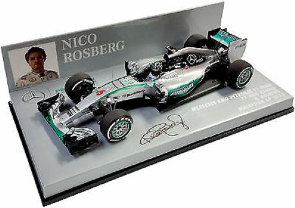 Модель 1:43 Mercedes-AMG Petronas W06 Hybrid GP Malaysia (Nico Rosberg) (HQ resin)