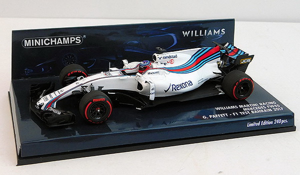 Модель 1:43 Williams Martini Racing Mercedes FW40 TEST F1 Bahrain (Gary Paffett) (L.E.240pcs)