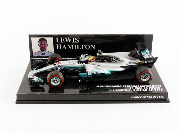 Модель 1:43 Mercedes-AMG Petronas F1 Team W08 EQ Power+ №44 Russian GP (Lewis Hamilton) (L.E.240pcs)