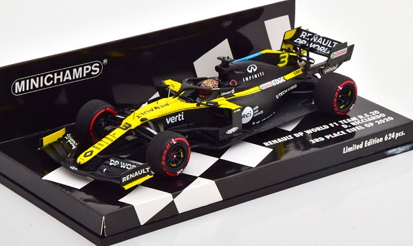 Модель 1:43 Renault F1 R.S.20 №3 GP Eifel, Nurburgring (Daniel Ricciardo) (L.E.624pcs)