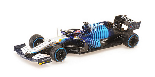 Модель 1:43 Williams Racing Mercedes FW43B - George Russell - 2nd Belgian GP 2021 (L.E.1248pcs)
