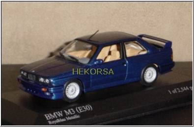 Модель 1:43 BMW M3 (E30) - blue