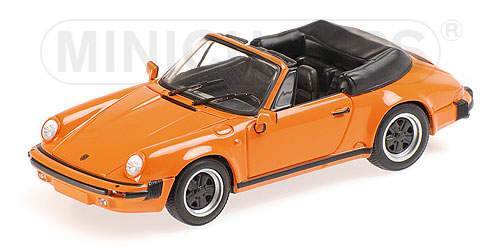 porsche 911 carrera cabrio - 1983 - orange 430062038 Модель 1:43