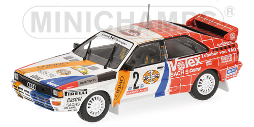 Модель 1:43 Audi Quattro Rally №2 Winner HUNSRUECK Rally (Demuth - LUX)