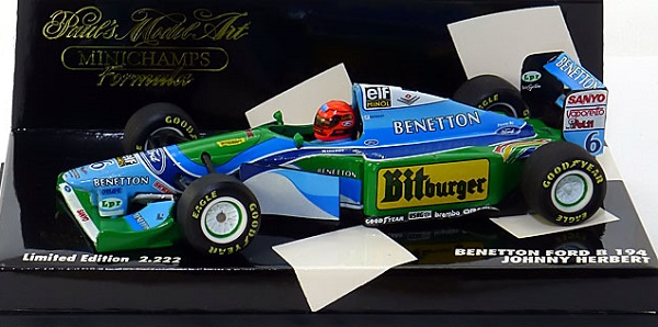 Модель 1:43 Benetton Ford B194 №6 (Johnny Herbert) (L.E.2222pcs)