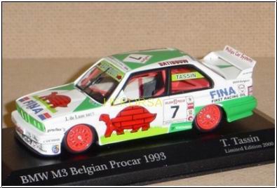 Модель 1:43 BMW M3 (E30) №7 «Batibouw - Fina» Belgian Procar (T.Tassin)