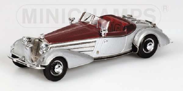 Модель 1:43 Horch 855 Special Roadster - Silver/red (L.E.624pcs)