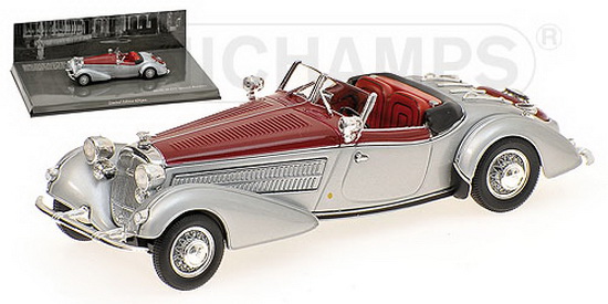 horch 855 special roadster - silver/red 436014206 Модель 1:43
