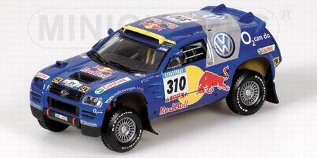 Модель 1:43 Volkswagen Race Touareg №310 3rd Rally Dakar (Jutta Kleinschmidt - Fabrizia Pons) (L.E.1824pcs)