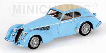 Модель 1:43 Alfa Romeo 8C 2900B Lungo - light blue