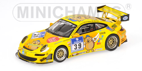 Модель 1:43 Porsche GT3 997 - Team MSPEED 24h ADAC Nurburgring (FISCHER - SEEFRIED - Ralf Kelleners - PLESSE)