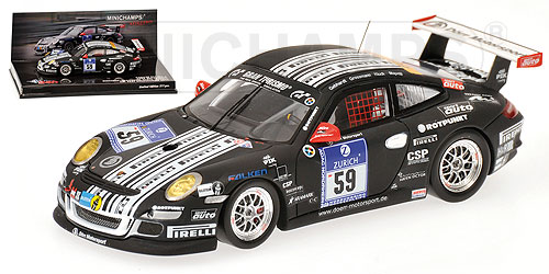 Модель 1:43 Porsche 911 GT3 CUP - DORR MotorSport 24h Nurburgring (Gebhardt - Grossman - Kluck - Mapelli)