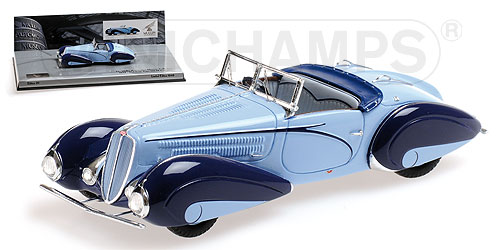 Модель 1:43 Delahaye Type 135-M Cabrio- blue