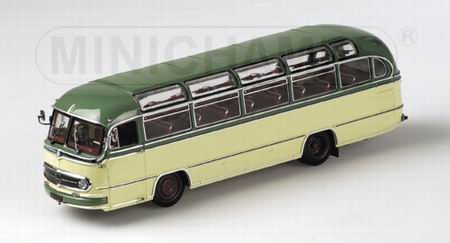 mercedes-benz o 321h bus - cream/green 439031080 Модель 1:43